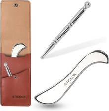 Stainless Steel Gua Sha Acupressure Pen Muscle Scraper Tool Trigger Point