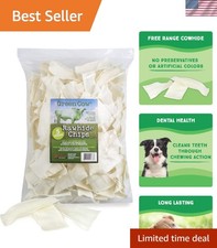 Chips 5-Pound Bag - Large Dog Rawhide Chews - Ideal for Agressive Chewers Do...