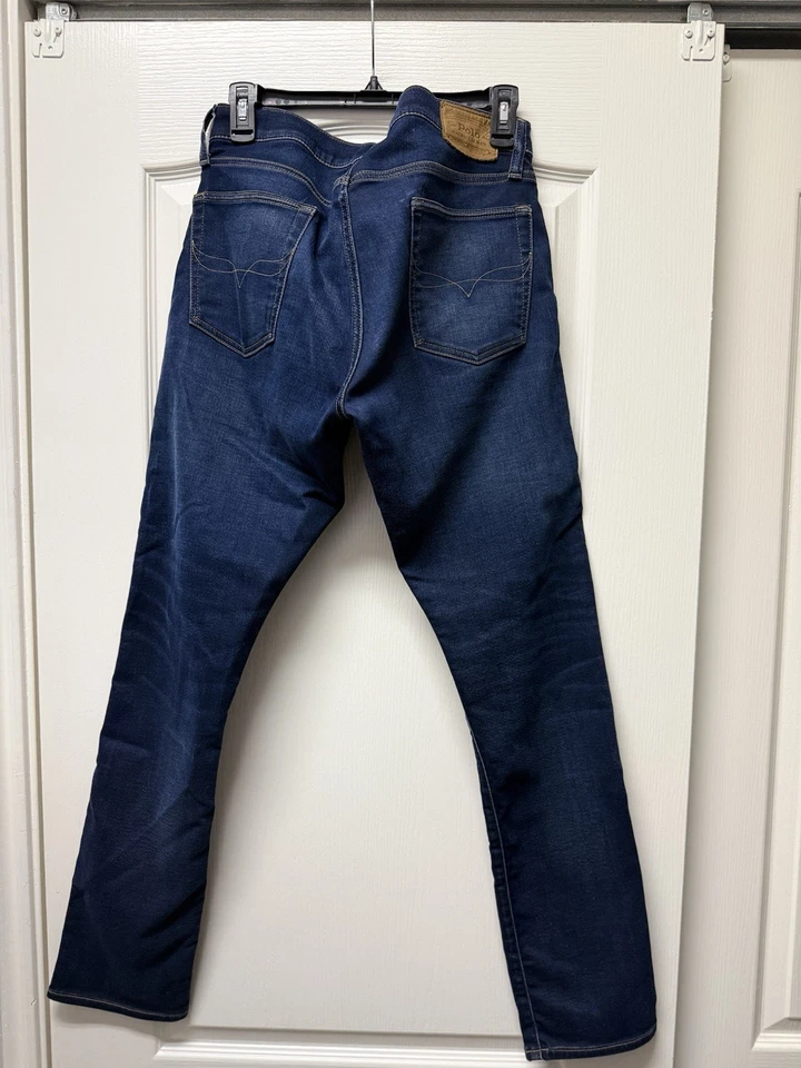 Polo Ralph Lauren Jeans Masculino Slim 32x32 – Denim Lavado Escuro – Excelente Estado - Imagem 2 de 3