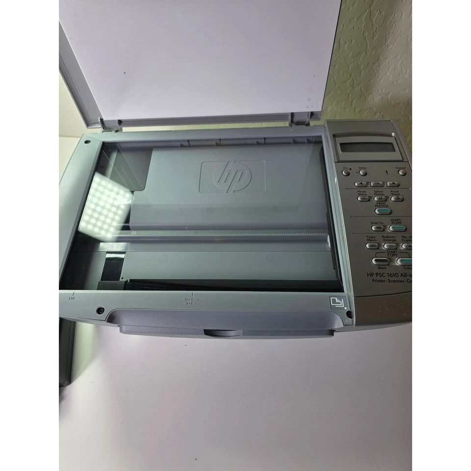 Impressora Jato de Tinta HP PSC 1610 All-In-One Scanner Copiadora - Reparo ou Apenas Peças - Imagem 2 de 4