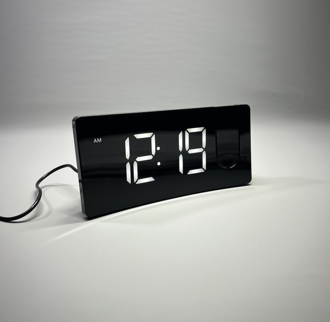 Digital Alarm Clock Large Display USB Charging Port Loud With Wall Projector