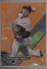 2017 Topps High Tek Pattern 1 Orange Magma Diffractor /25 Masahiro Tanaka