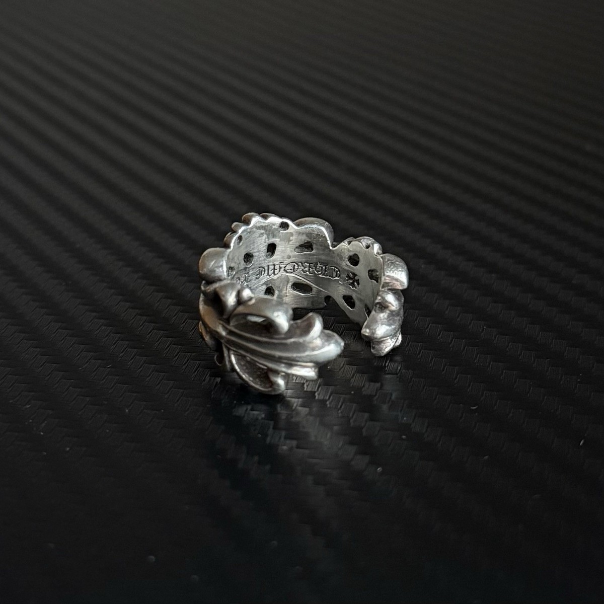 Chrome Hearts Double Floral Ring Size 7-8 - 100% Authentic | eBay