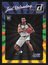 2016 DONRUSS JOEL BOLOMBOY 191 MINT GREEN AND YELLOW HOLO LASER RC UTAH JAZZ