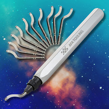 Deburring Tool with a Blade and Pack of 10 Extra Blades