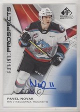 2019-20 Upper Deck SP Game Used CHL Edition Blue Auto Pavel Novak #40 Auto y1g