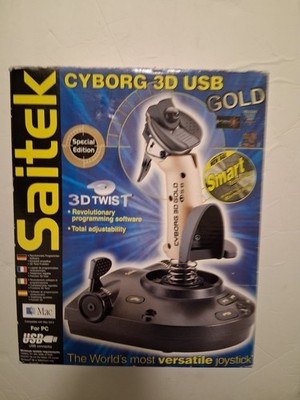 Saitek Cyborg 3D Gold USB PC/Mac Flight Stick Joystick Controller