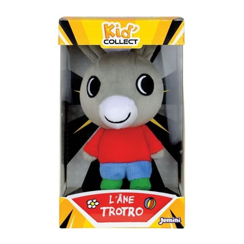 Peluche Âne Trotro JEMINI Kid'collect de 13 cm pour enfant