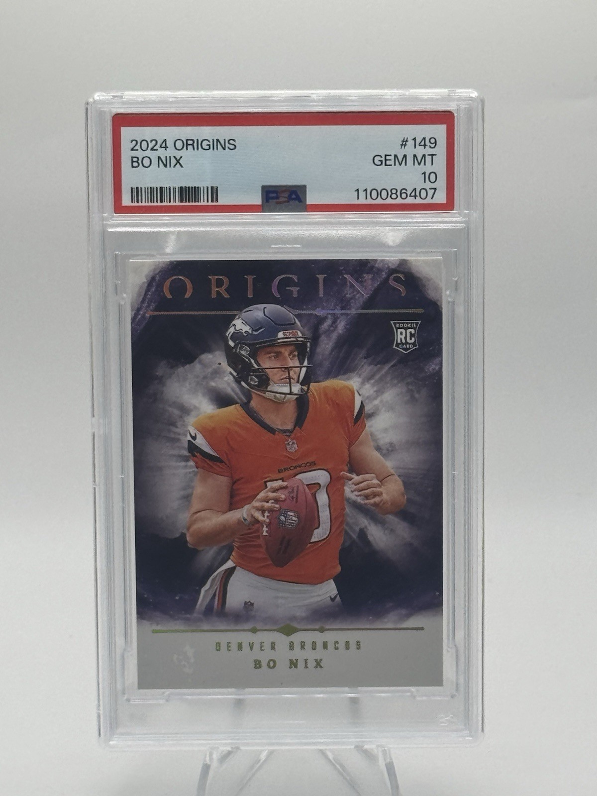 2024 Panini Origins - BO NIX #149 Rookie RC - PSA 10 Denver Broncos