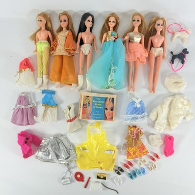 #ad Topper Dawn Doll Lot Clothes Shoes Accessories Brochure Vtg Blonde Brunette Dog $200.00