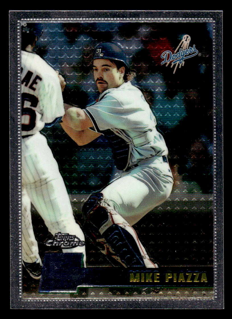 1996 Topps Chrome #93 Mike Piazza Dodgers