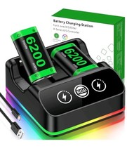 DINOSTRIKE 2X 6200mWh Controller Battery Pack Rechargeable Compatible with Xbox