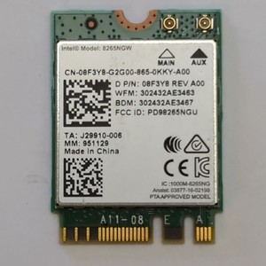 Dell Latitude 7290 WLAN Karte Wireless AC Bluetooth Modul