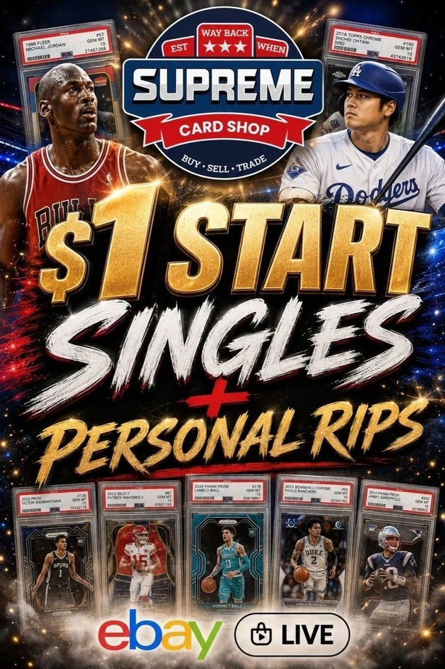 $1 START SINGLES + PERSONAL RIPS