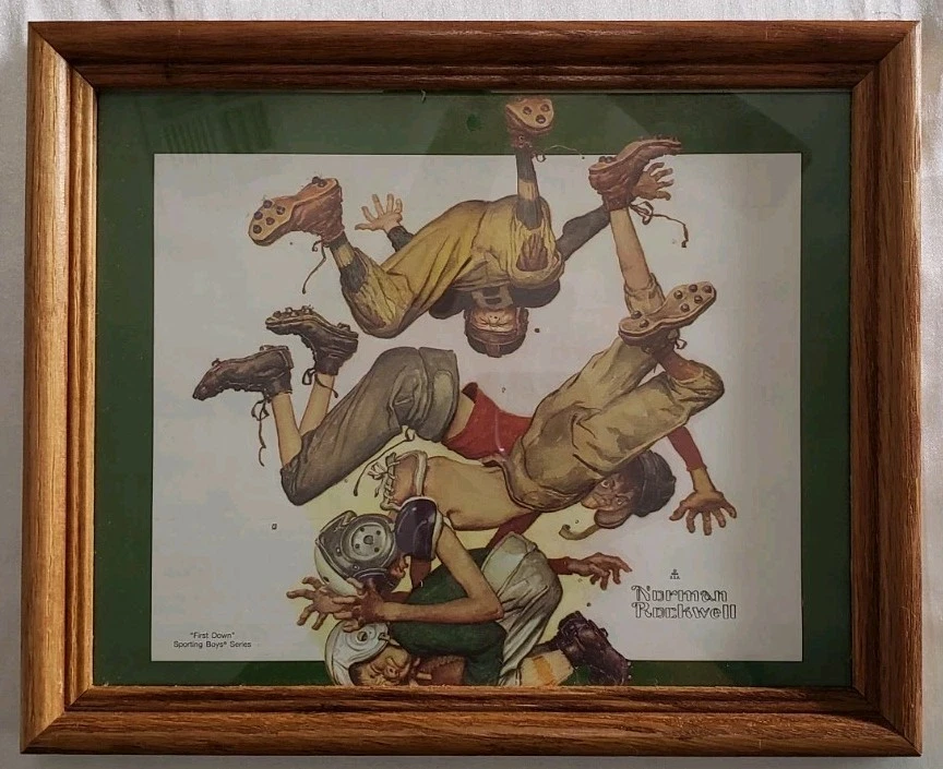 Norman Rockwall 日历印花 带框 二手 — 第 3/4 张图片