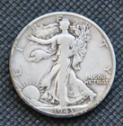 1943-S Walking Liberty Half Dollar - Circulated - 90% Silver    #N1688