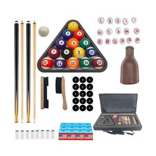 Pool Table Accessories Billiard Balls Set with Triangle Ball Holder... Fast Ship