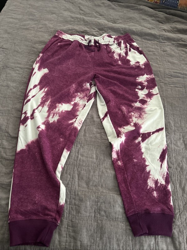 LuLaRoe Jax Purple And White XL Tie Dye Joggers