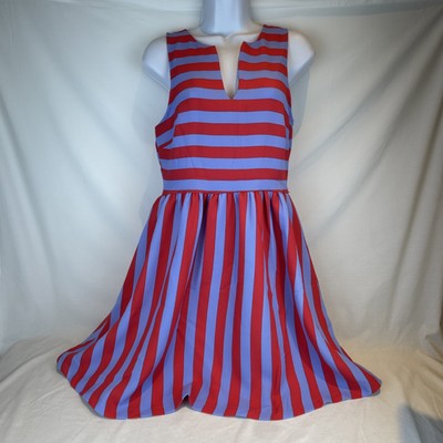 EVERLY Sleeveless Dress Sz S Zip Back Yacht Country Club Prep Fit & Flare  Party | eBay