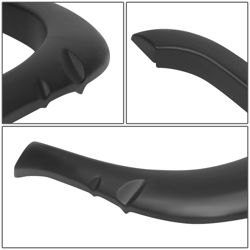 PROTECTOR DE BROTES DE GUARDABARROS DE RUEDA NEGRO ESTILO FÁBRICA 4 PIEZAS PARA CAMIONETA DODGE RAM 94-02 Foto 3 de 4