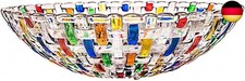 Handbemalte bunte gewebte Glas-Kristall-Salat- und Obstschale Dekoration,