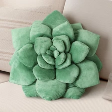 3D Shaped Pillow - 13.8'' Flower Pillow, Plant Cushion for Bedroom, Home Deco...