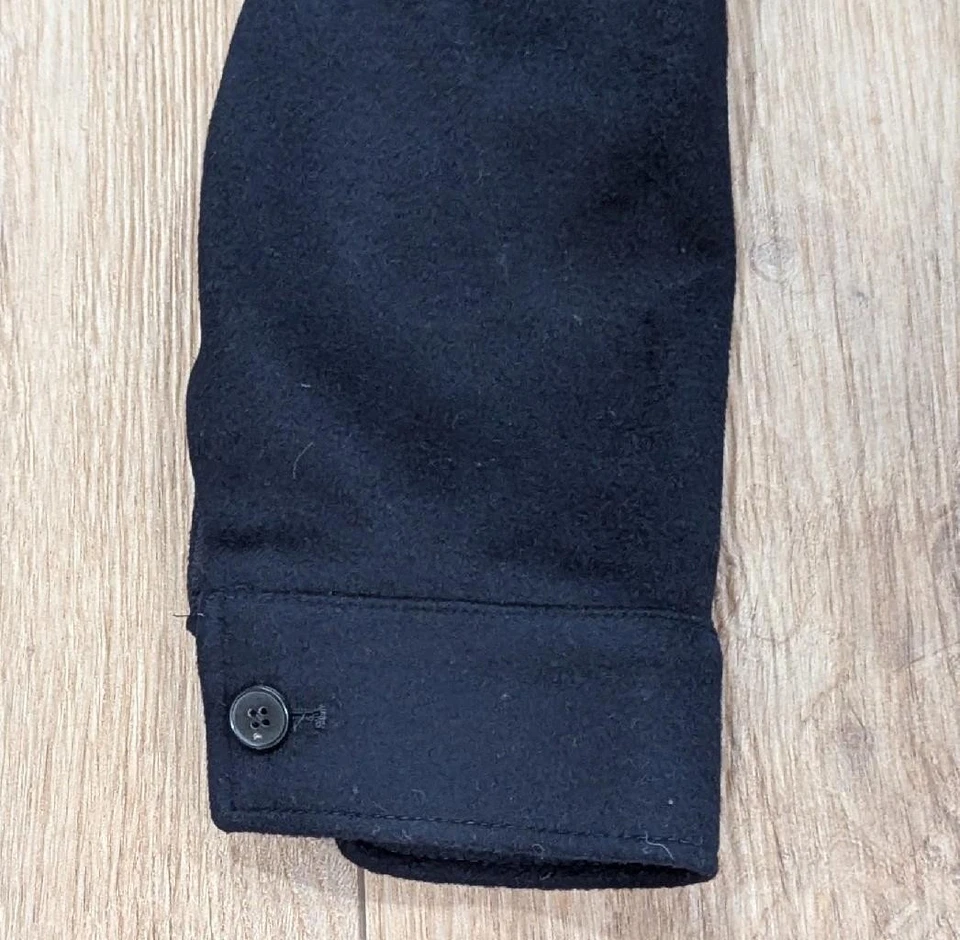 $500 Mens REISS Wool Blend Field Jacket Navy XL - Image 4 of 4