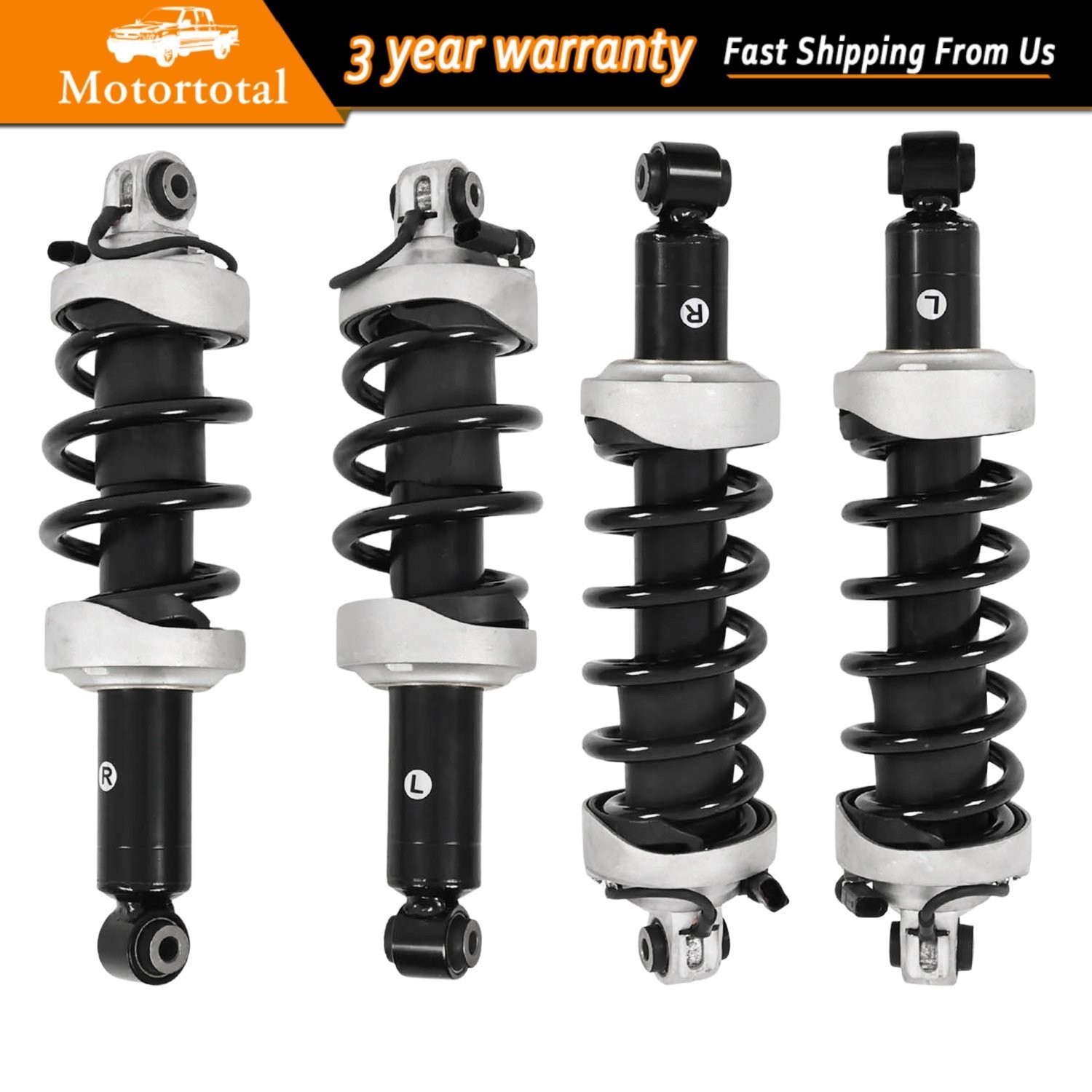 Set of 4 Front & Rear Suspension Shock Struts w/Magnetic For Audi R8 V8 2007-15