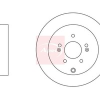Hyundai Santa Fe II 2005-2015 Bremscheibe Hinten (Einzeln) Apec