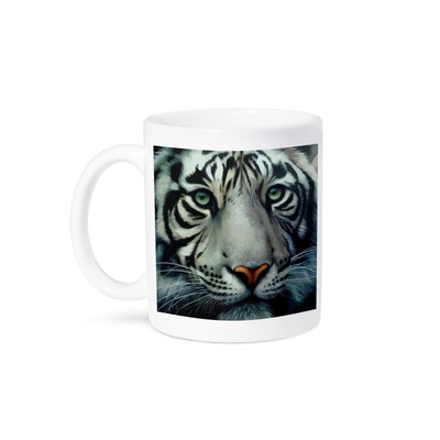 3dRose, White Tiger, Mug