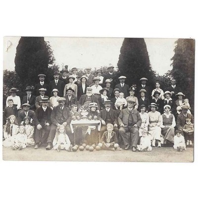 SOZIALGESCHICHTE Lawn Bowls Club Treffen evtl. in Kelty RP Postkarte unbenutzt