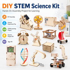 DIY STEM Science Kit Educational Experiment Toy Handmade Assembly for Kids