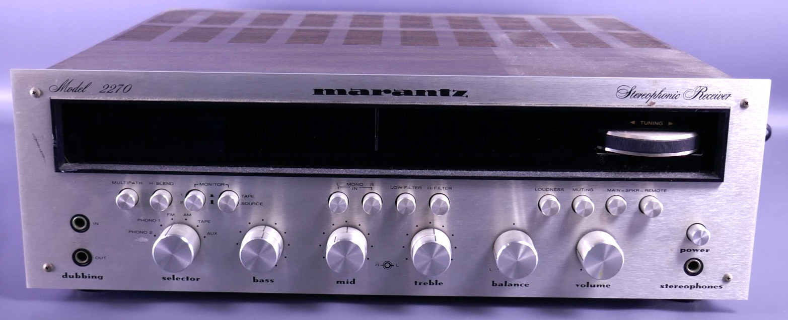 Marantz 2270 Vintage Stereophonic Receiver AM/FM Powers On