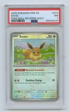 PSA 7 Pokemon PRE EN EEVEE Poke Ball Reverse Holo #074