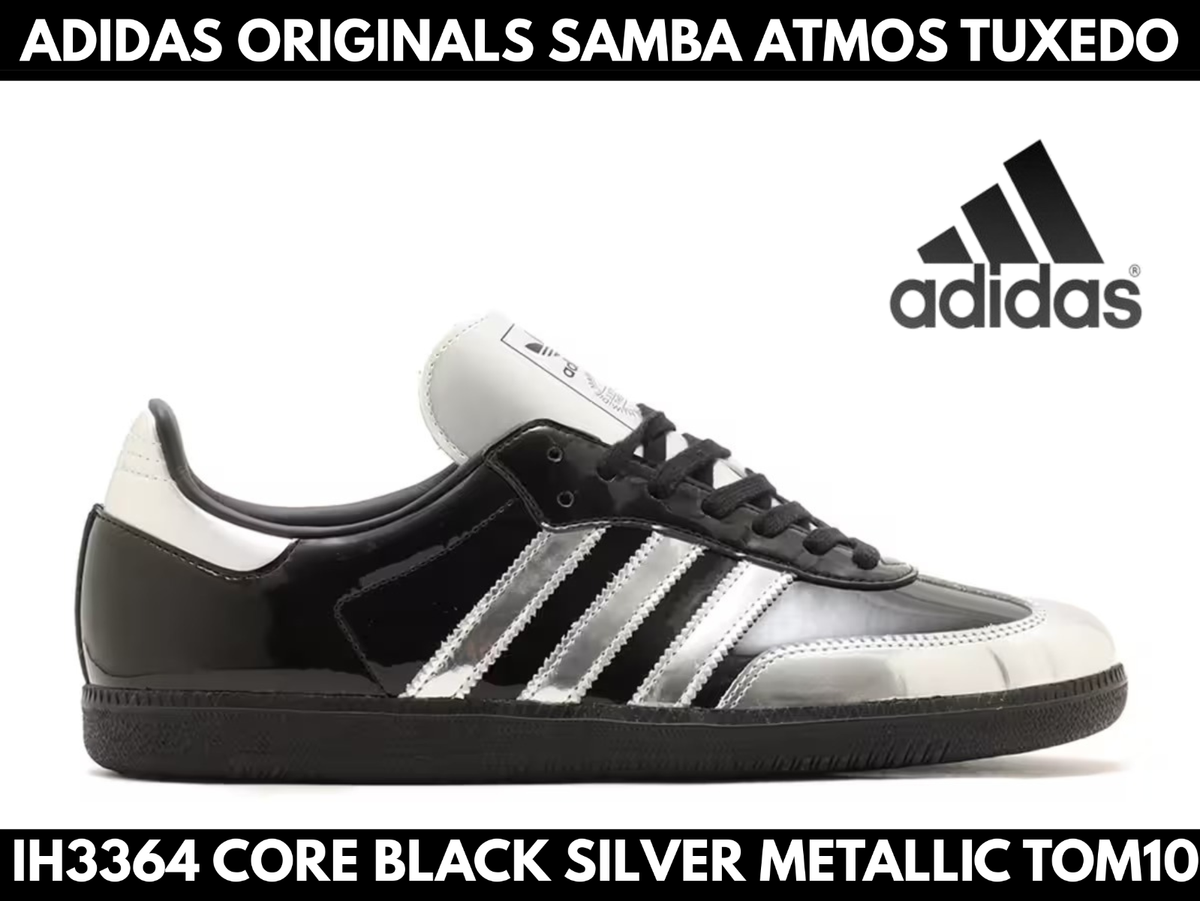 New adidas Originals SAMBA ATMOS Tuxedo IH3364 Core Black Silver 