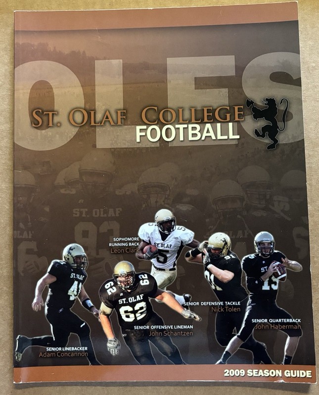 2009 St Olaf College (Northfield, MN) Oles NCAA D-III Football Media Guide ￼