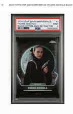 2024 Topps Hyperspace #1 Padme Amidala Black Hyperlanes /10 PSA 9