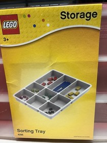 LEGO 4094 And 4096 red Large storage Box,  Sorting Tray And Lid - NEW 2014 RARE!