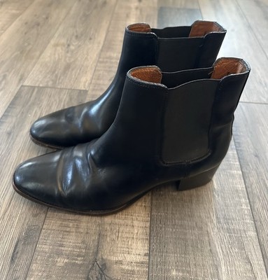 Frye Dara Chelsea Boots Women's Black Leather Size 8m