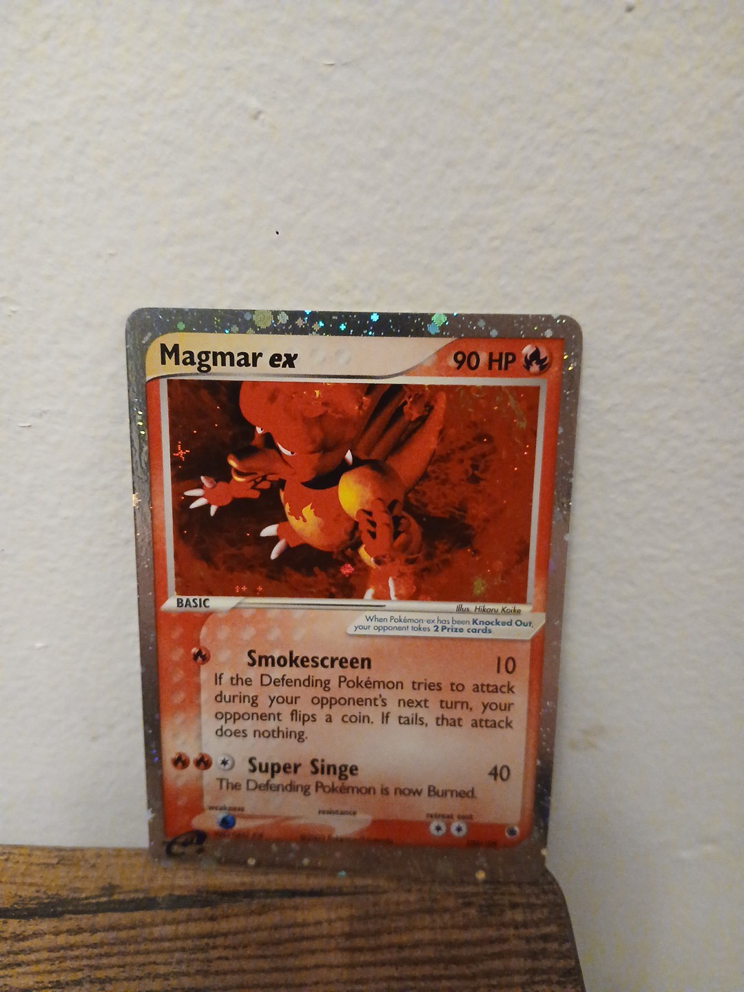 Magmar EX 100/109 Holo Ruby and Sapphire Card LP Condition