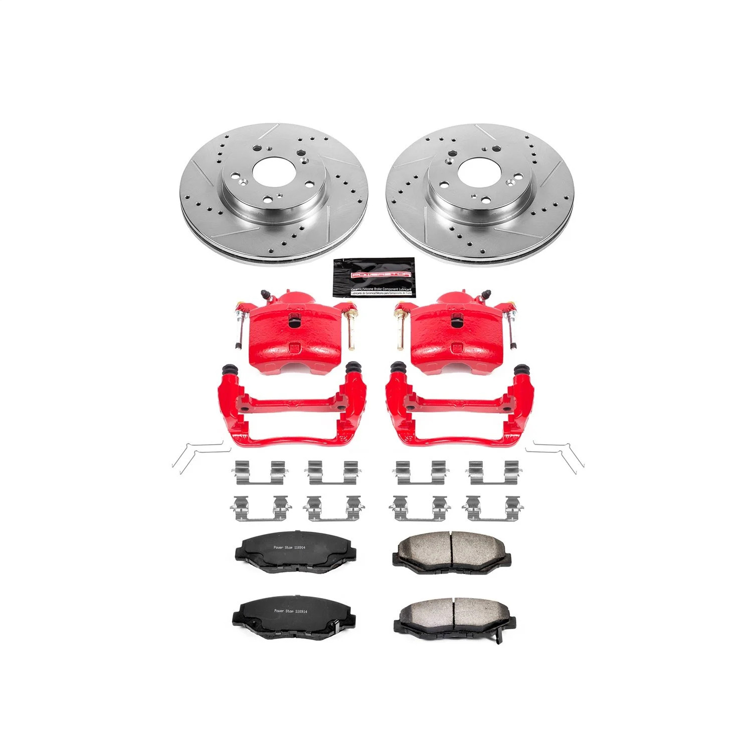 Power Stop KC6490-36 Truck and Tow Z36 Brake Upgrade Kit Cross-Drilled and Slott