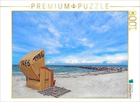 Calvendo Puzzle A Solitary Beach Chair On The Baltic Sea | 1000 Pieces, Finished