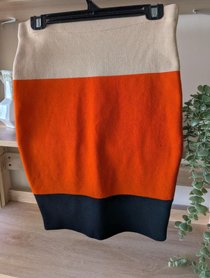 Country Road Skirt Women's Mini Black Stretch Size 8 10 XS Orange Formal Event