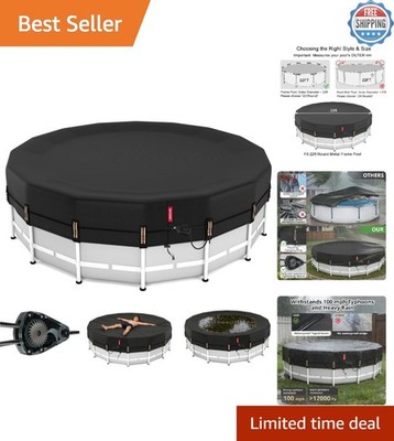 22 Ft Round Pool Tarp - Eco-Friendly, Waterproof with High-Tear Strength Fabric
