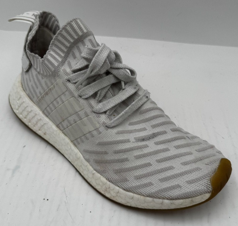 Adidas NMD R2 Primeknit Women's Sneakers Size 9.5 White Athletic Shoes BY9954