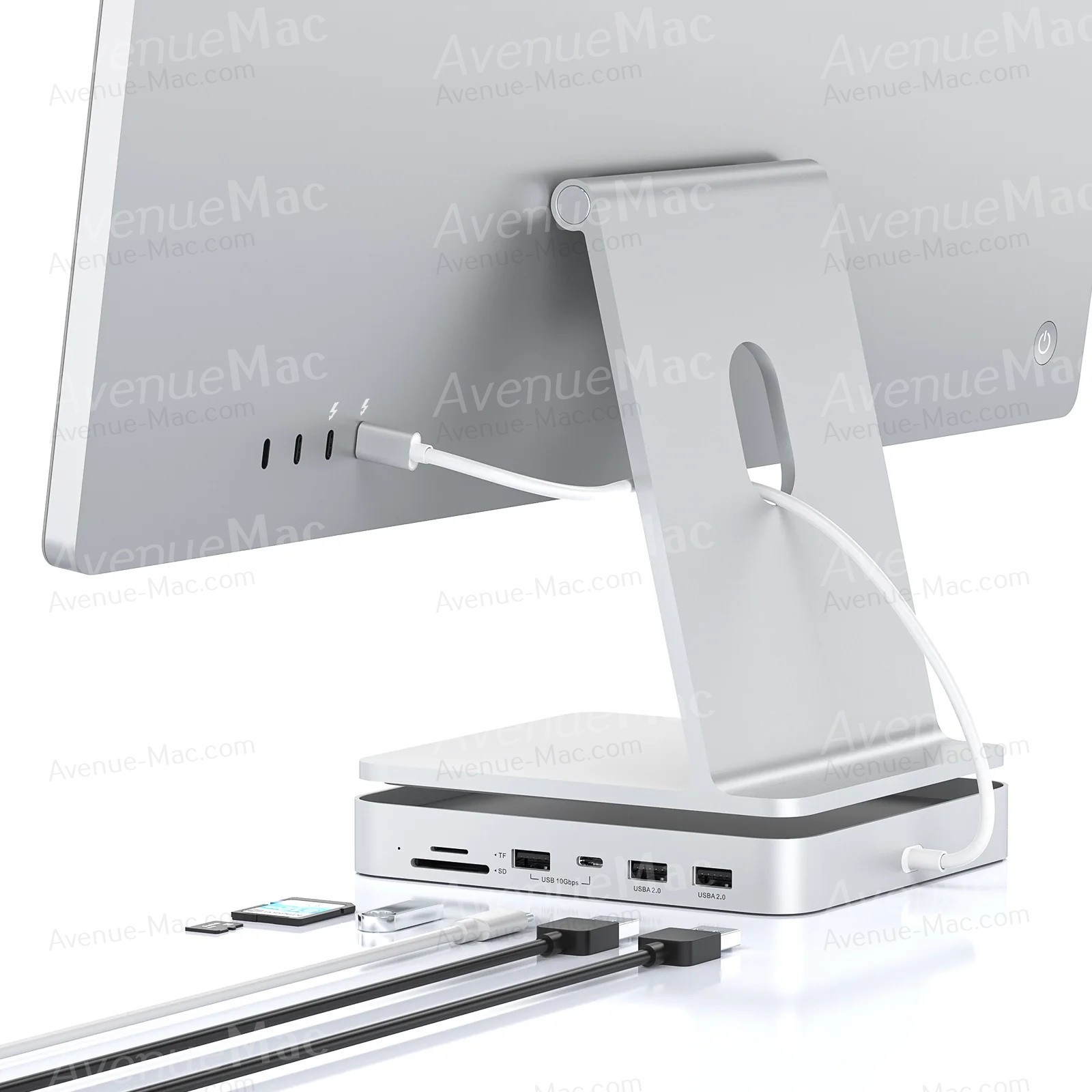 Station d'extension USB-C pour organiser le bureau de votre iMac 24 A3137 en aluminium