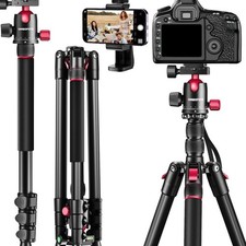 188 cm Professionelles Kamera-Stativ, Tragbares Stativ 188 cm/Einbein 191 cm ...