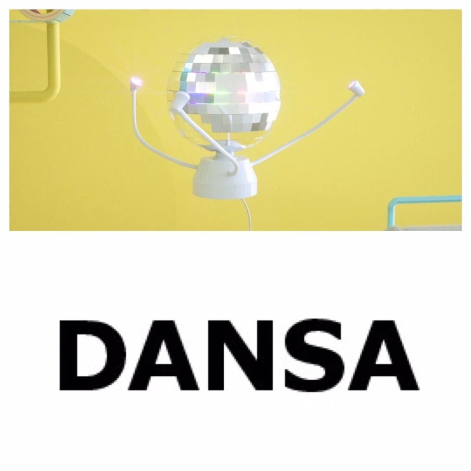 Ikea Discokugel DANSA drehende Deckenlampe  3 LED Leuchten mit 5m Kabel Stecker - Bild 3 von 4