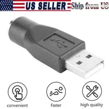 PS/2 PS2 Male to USB Female Adapter Converter Connector For Computer PC Keyboard