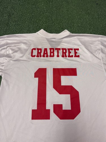 Vintage San Francisco 49ers Michael Crabtree Jersey Mens Size Large Reebok NFL - Picture 2 of 15